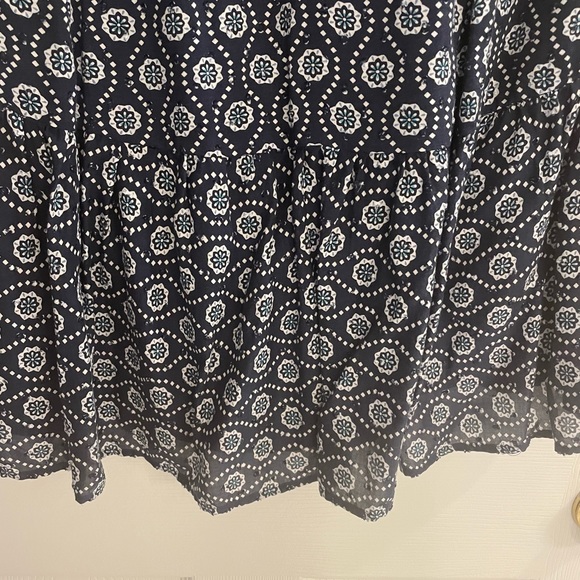 LOFT Pintucked Flounce Dress - Picture 5 of 6